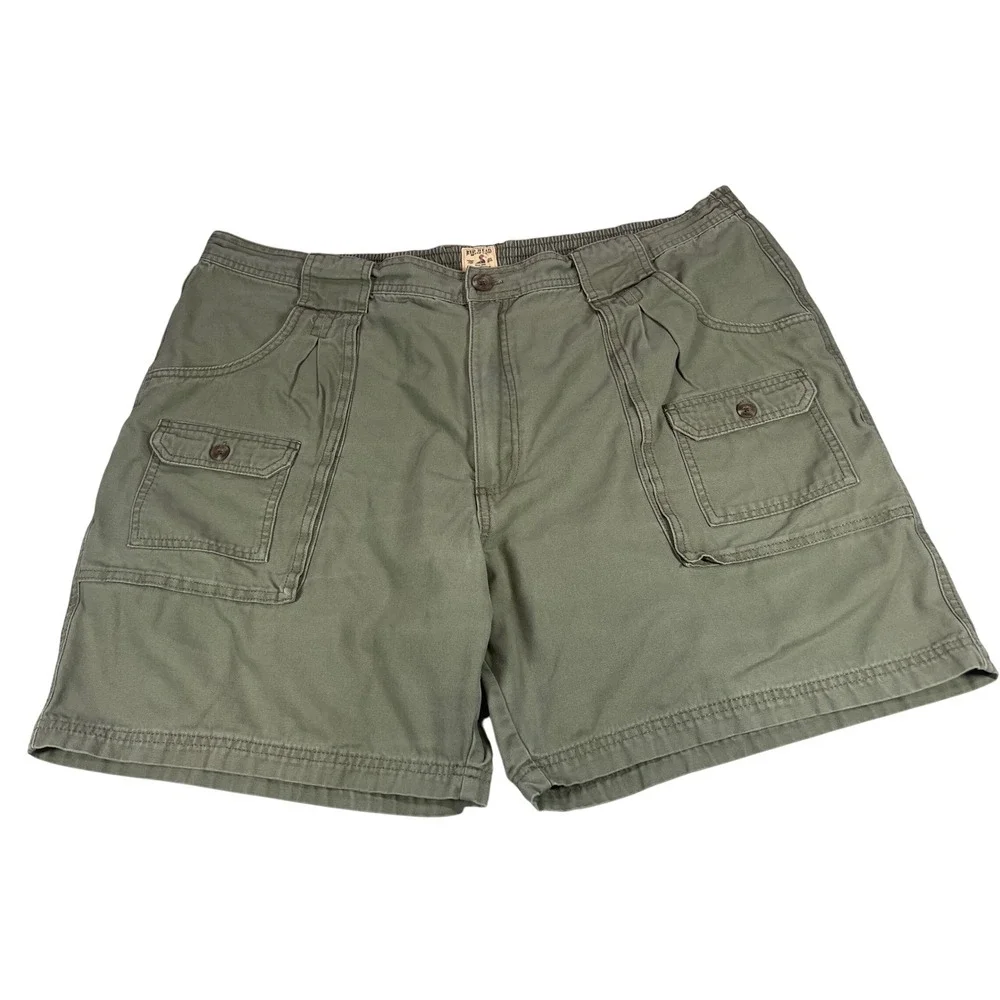RedHead Cargo Shorts Olive Green Cotton Canvas Utility Gorpcore Outdoor Mens 44